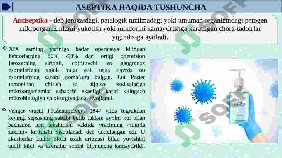 ANTISEPTIKA ASOSLARI VA TURLARI 3