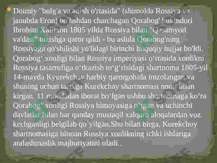 Birinchi va Ikkinchi rus-eron urushi 3