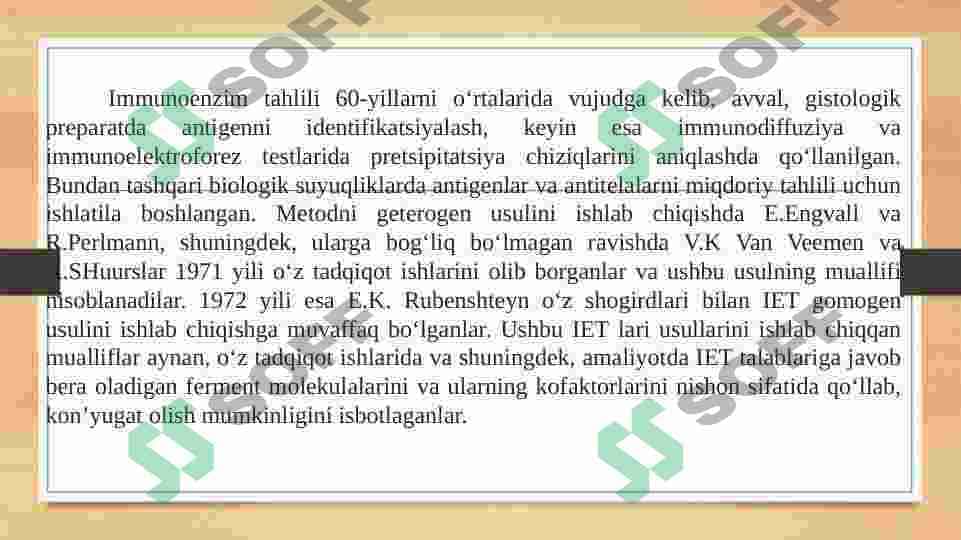 Immunoenzom tahlilini getrgen usuli 3