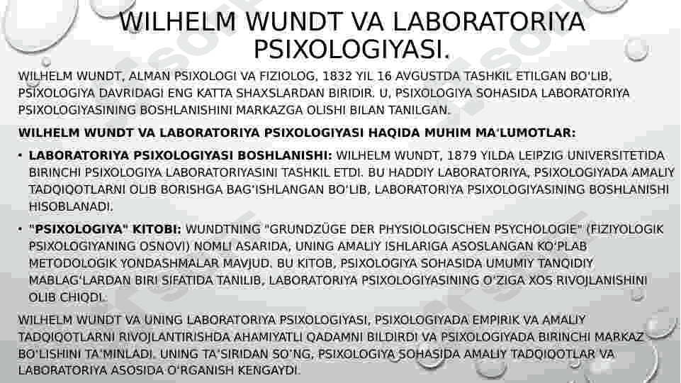 Psixologik maktablarning yuzaga kelish tarixi 3