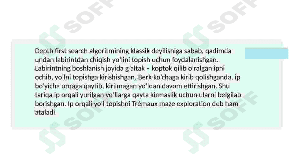 Tubiga qarab qidiruv algoritmi 3