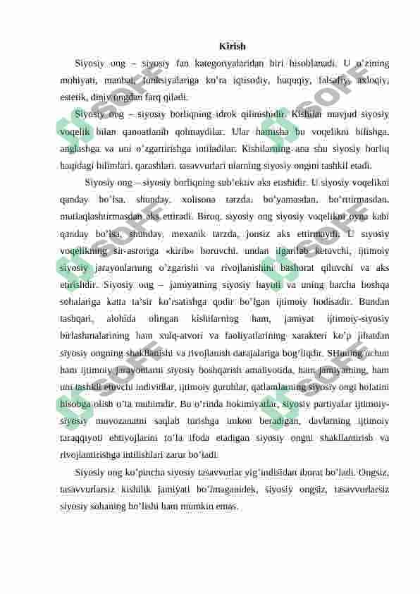 Siyosiy madaniyat va siyosiy mafkuralar. 3