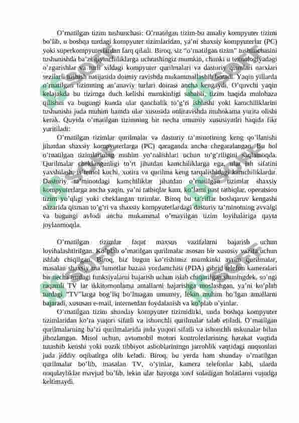 O‘rnatilgan tizimlarda xotirani tashkil etish. 3