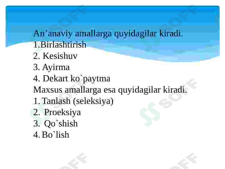 Relyatsion algebra 3