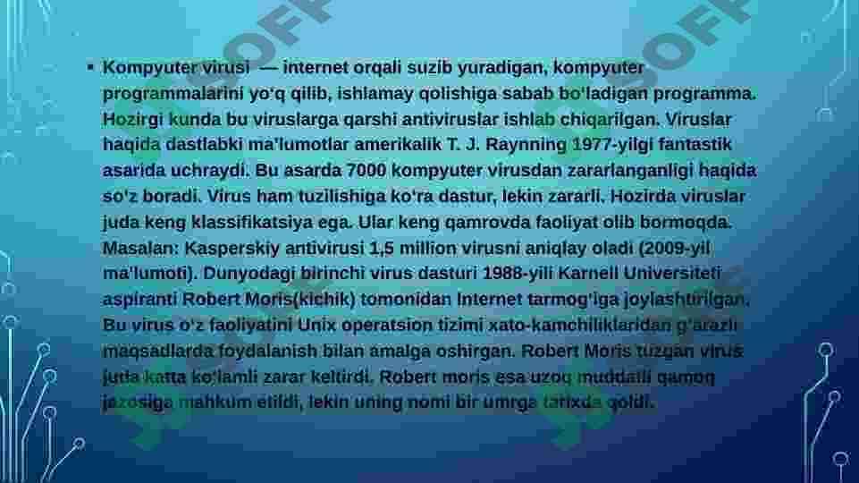 kompyuter viruslari va ulardan ximoyalanish 3
