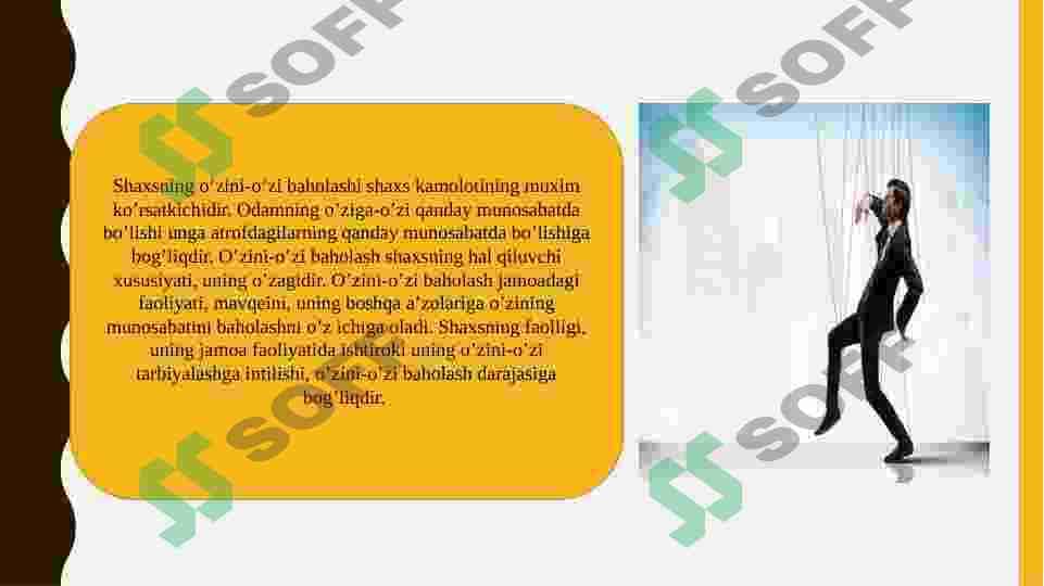 Shaxsning o'zini o'zi baholashi 3