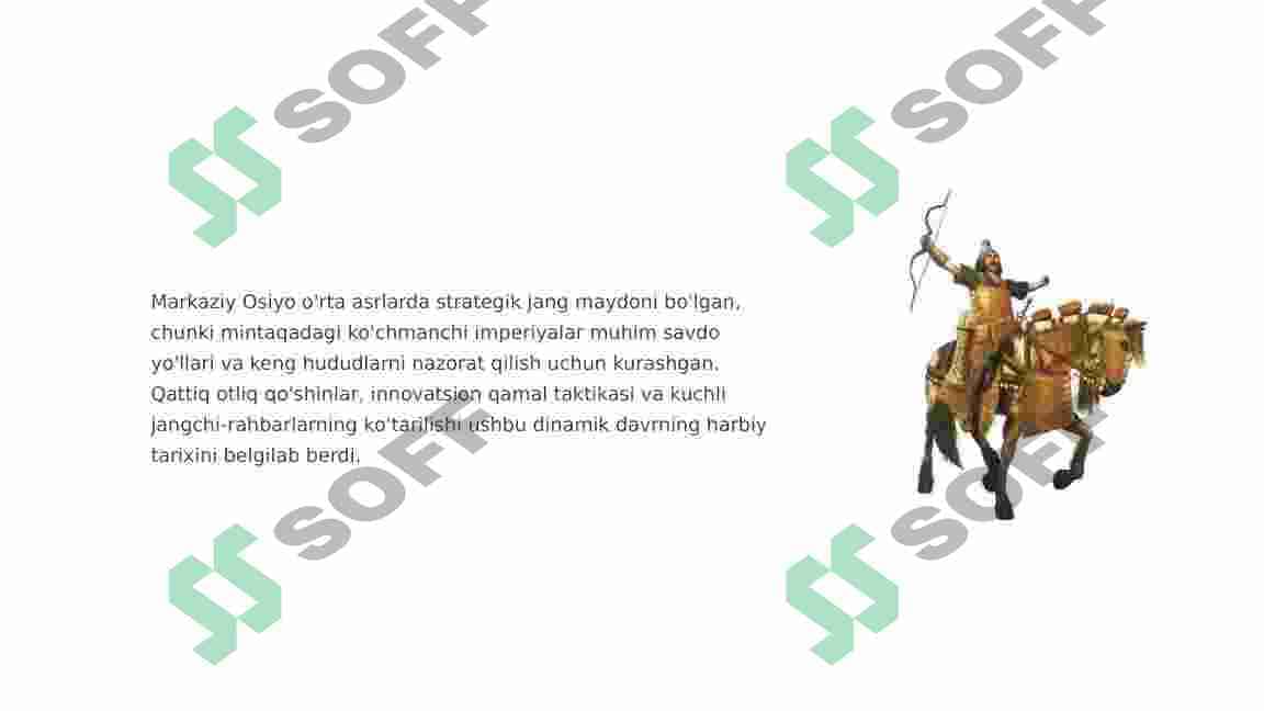 O'rta asr O'rta Osiyo davlatlarida harbiy ishlar. 3