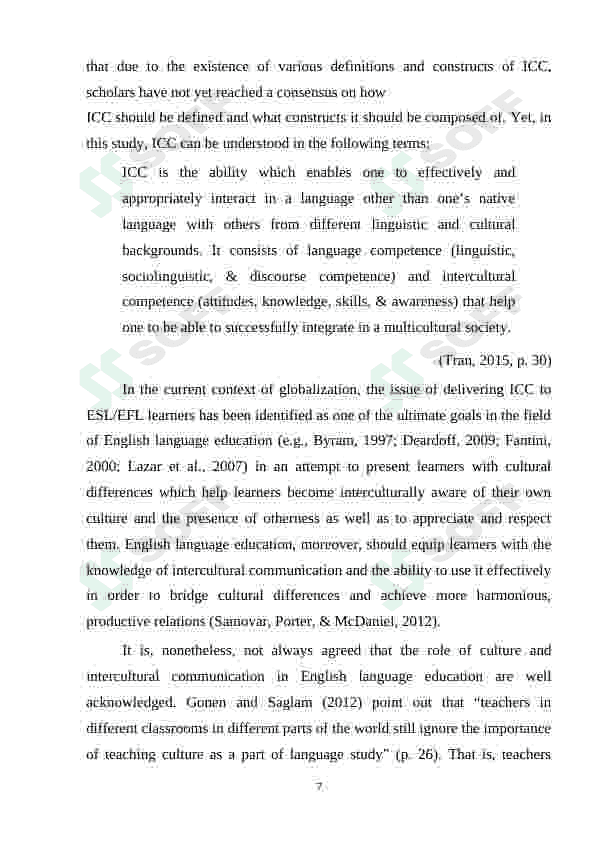 EFL LEARNERS' ATTITUDES TOWARDS LEARNING INTERCULTURAL COMMUNICATIVE COMPETENCE 4