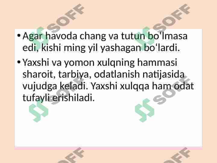 Ibn Sinoning tibbiy o'gitlari 4