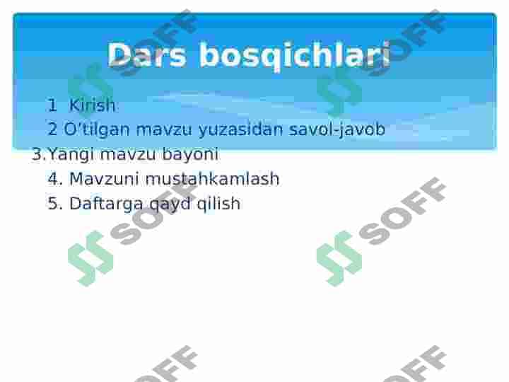 Replikatsiya turlari va uning oʻtishi uchun zarur shar 4