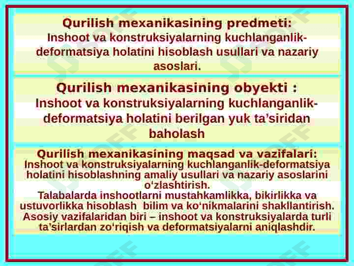 QURILISH MЕXANIKASI FANIGA KIRISH 4