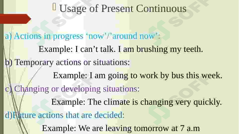 Present continuous 4