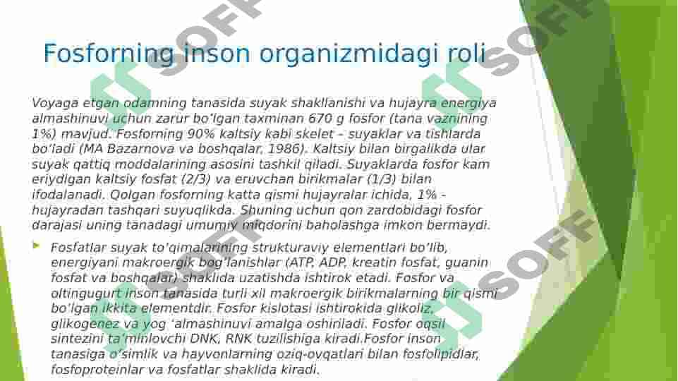 KALSIY VA FOSFOR ALMASHINUVI PATALOGIYALARI 4