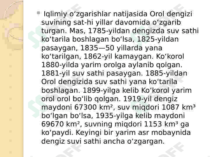 Orol va Orol bo'yi muammolari 4