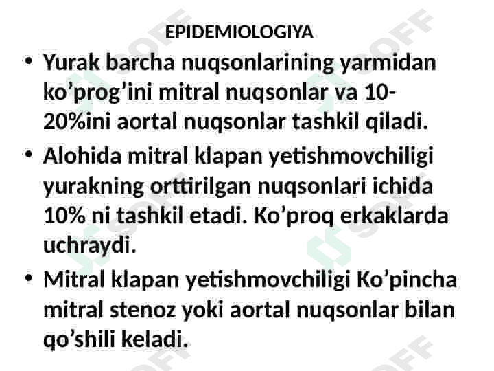 Yurak mitral va aortal nuqsonlari 4