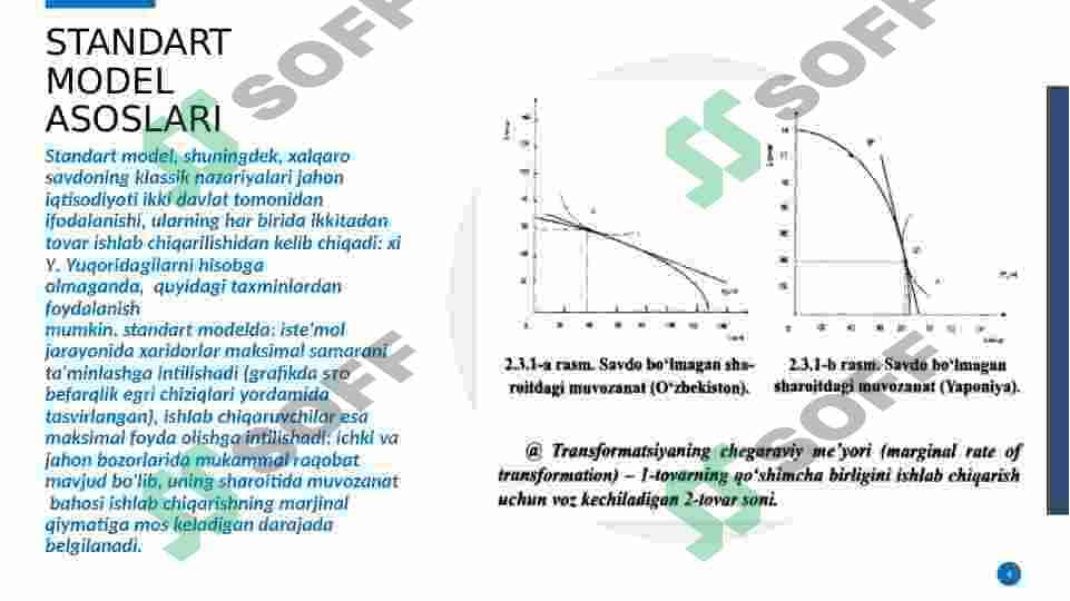 Xalqaro savdoning standart modeli 4