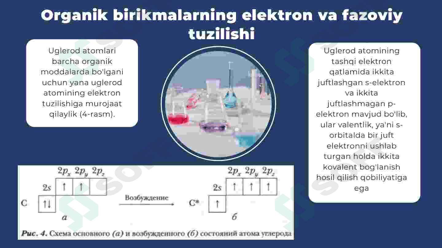 Organik birikmalarni elektron va fazoviy tuzilishi. 4