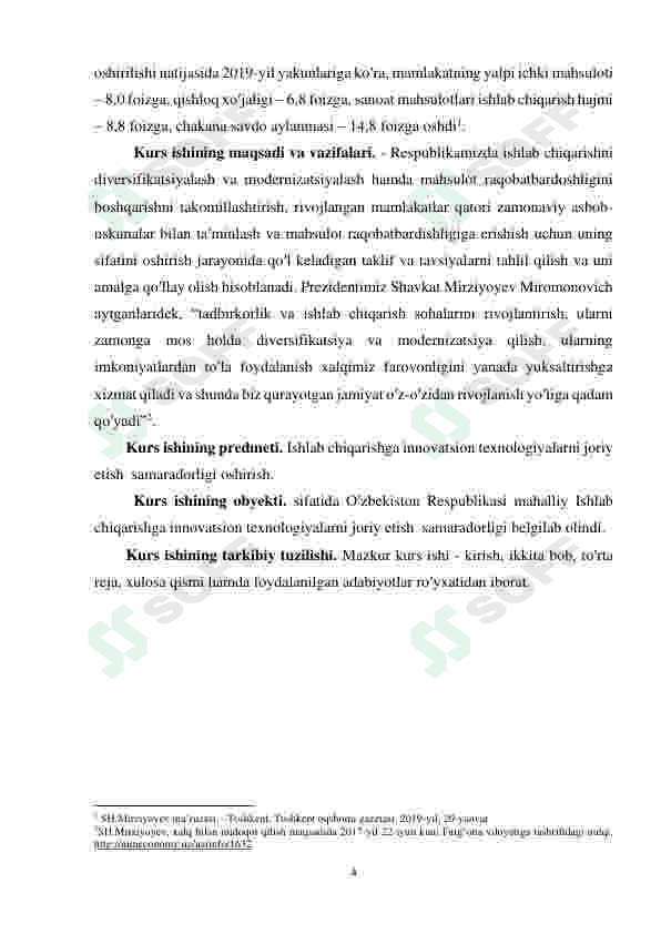 Ishlab chiqarishga innovatsion texnologiyalarni joriy etish samaradorligi . 4