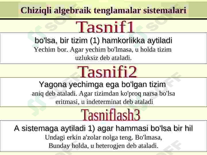 Chiziqli algebraik tenglamalar sistemasi 4
