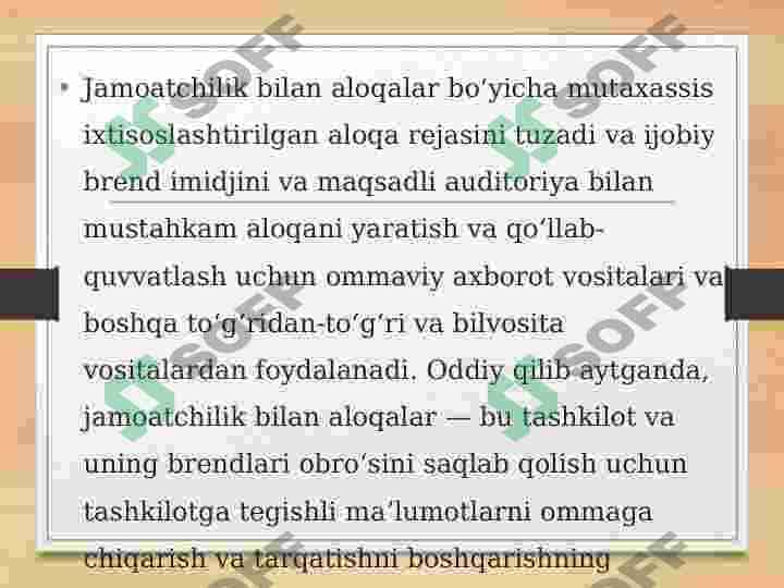 Jamoatchilik bilan aloqalar 4