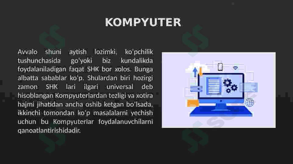 Kompyuterlarning dasturiy va texnik taqsimoti haqida tushuncha 4