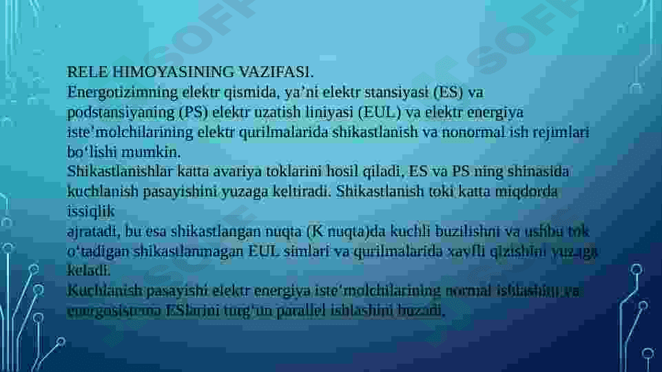 Energetika tizimini releli himoyasi va avtomatikasi 4