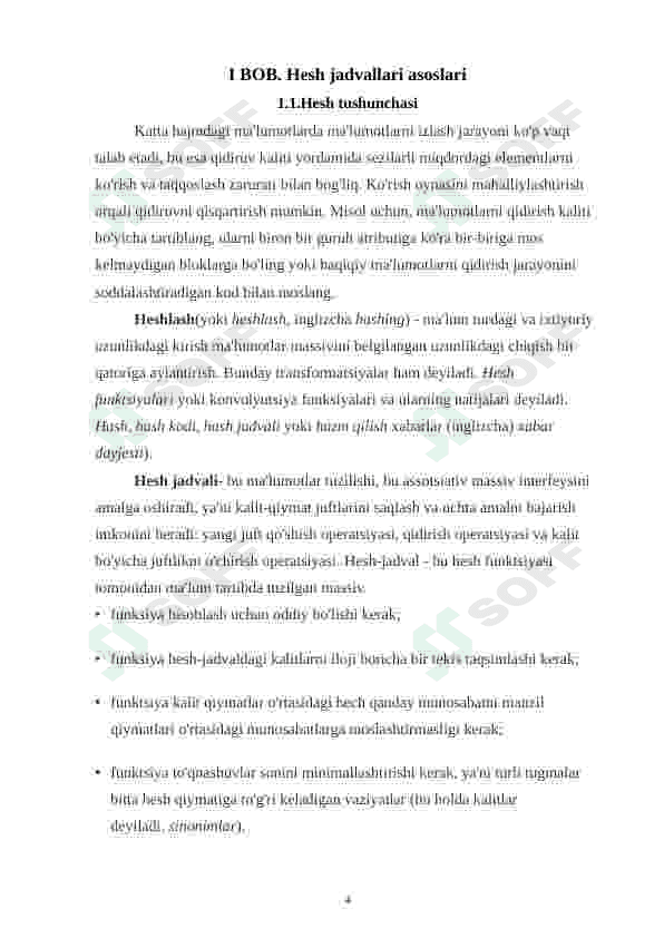 Algoritmlash va ma'lumotlar strukturasi 4