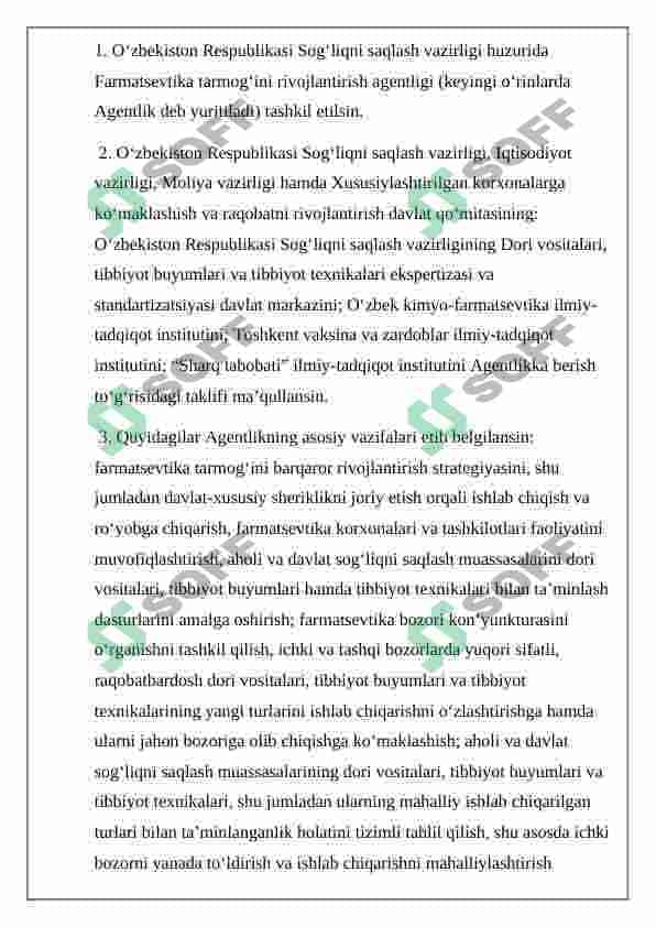 Farmatsevtika faolyatini muvofiqlashtiruvchi qonun hujjatlari 4