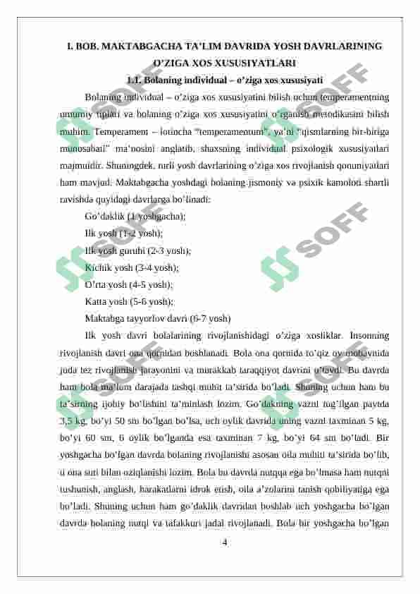 Maktabgacha yosh davrlarning o’ziga xos xususiyatlati 4