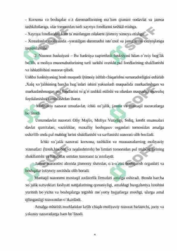 Moliyaviy tizim funksiyalari 4