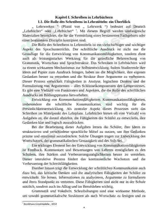 Die Rolle des Schreibens in verschiedenen Lehrwerken 4