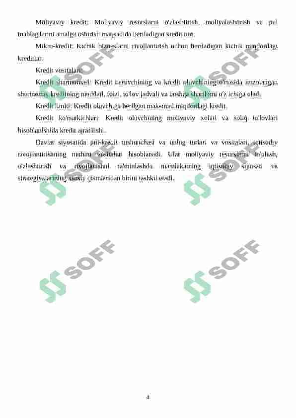 Pul Kredit tizimlari 4
