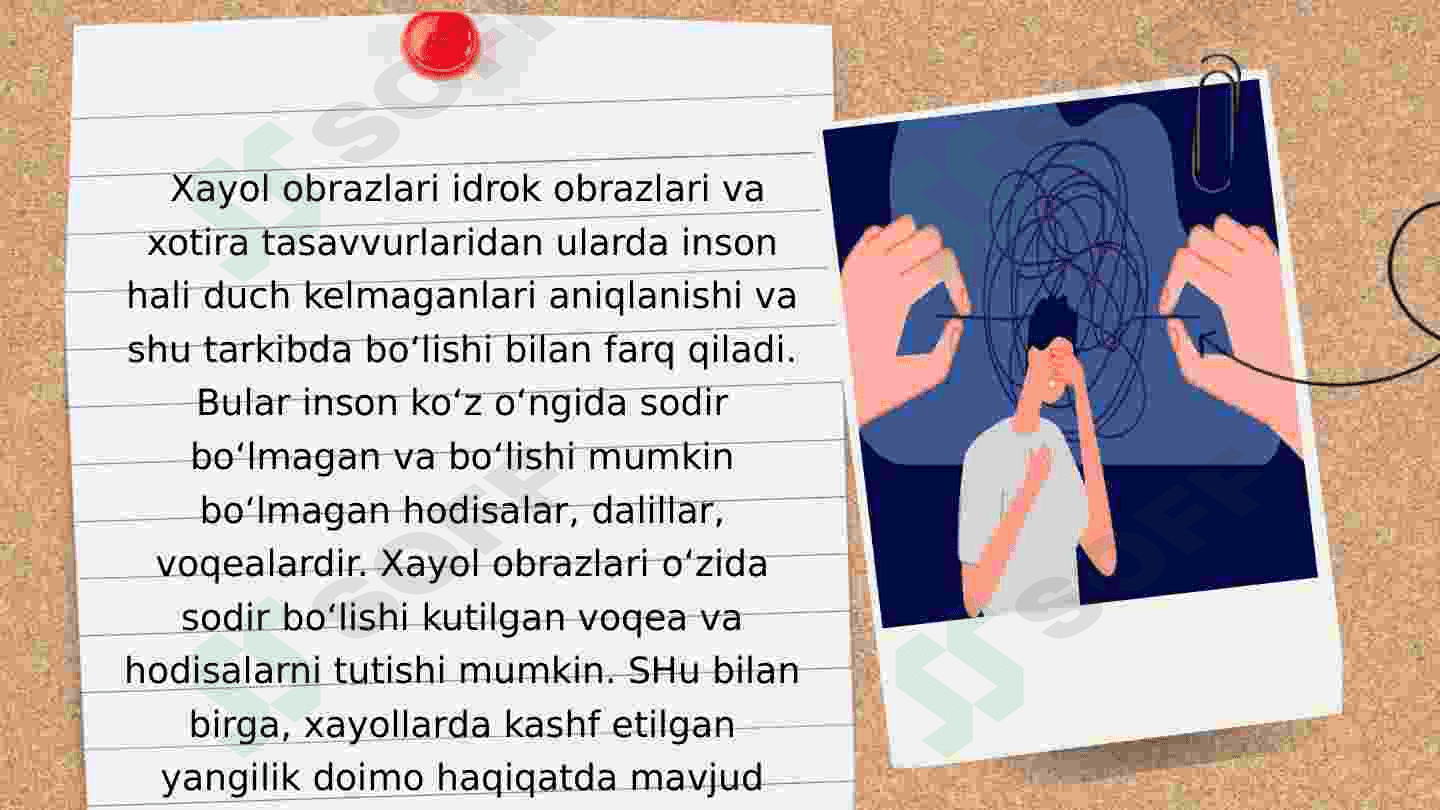 Xayol haqida tushuncha Xayol jarayonlari Xayol turlari 4