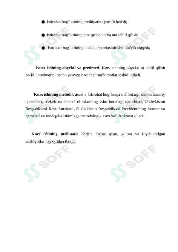 Istirohat bog'larini barpo etish 4