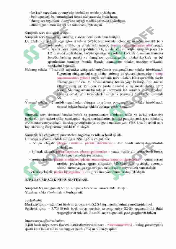 Vegetativ nerv sistemasi 4