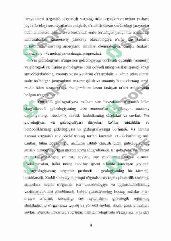DARYOLARNING SUV REJIMI FAZALARI, VA ULARNING ELEMENTLARINI ANIQLASH 4