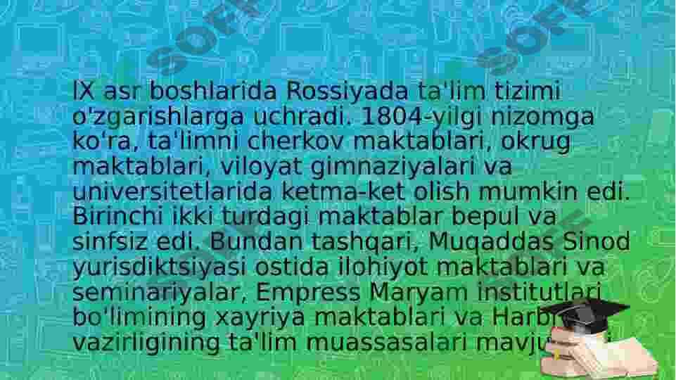 Rossiya federatsiyasida boshlangʼich taʼlim 4