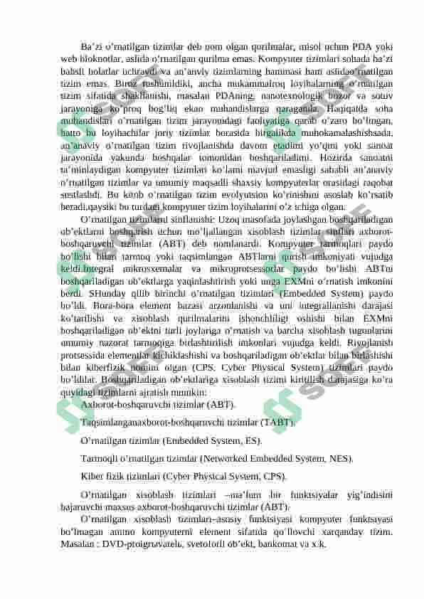 O‘rnatilgan tizimlarda xotirani tashkil etish. 4