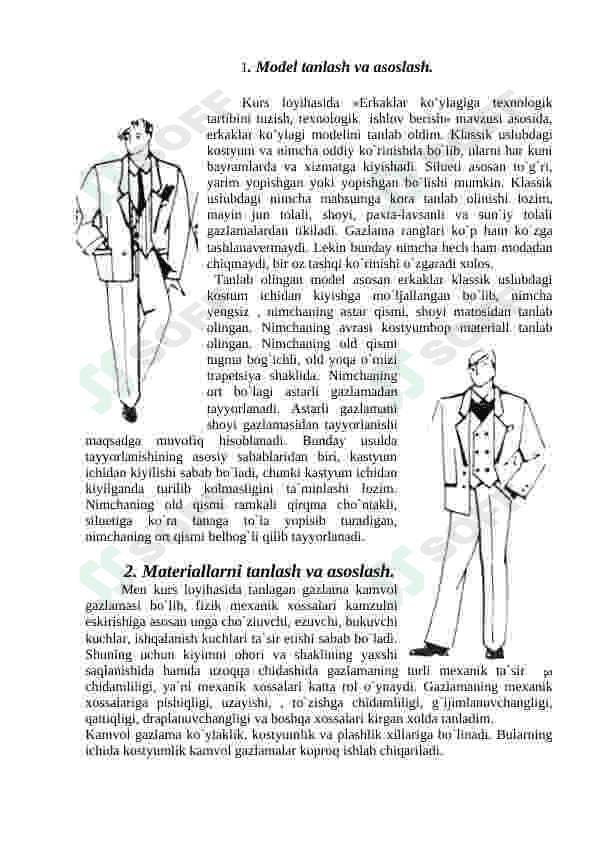 Erkaklar ko’ylagi dizayn loyihasini ishlab chiqish 4