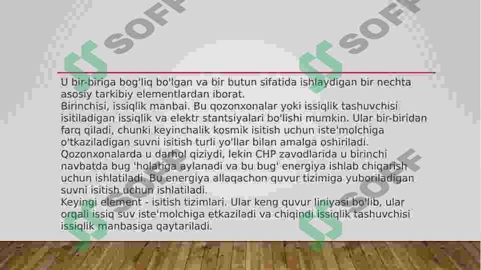 Binolarni isitish tizimlari. 4
