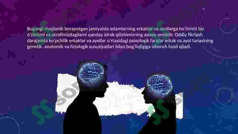 Ayollar va erkaklarning xulq atvor psixologiyasi 4