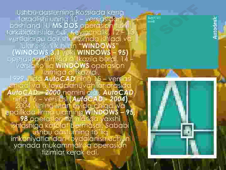 Auto CAD grafik tizimi. Asosiy tushunchalari. 4