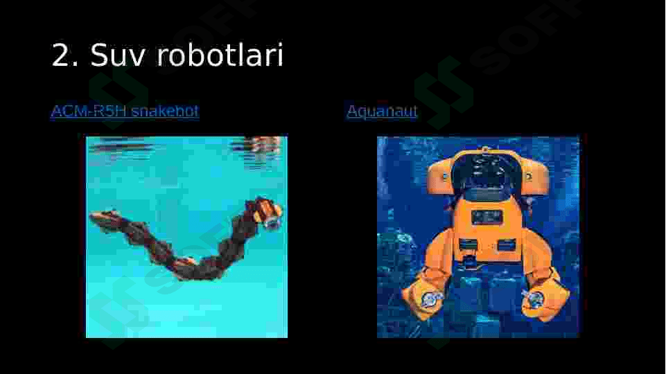 Robot turlari, Robototexnika prezentatsiya pptx 4