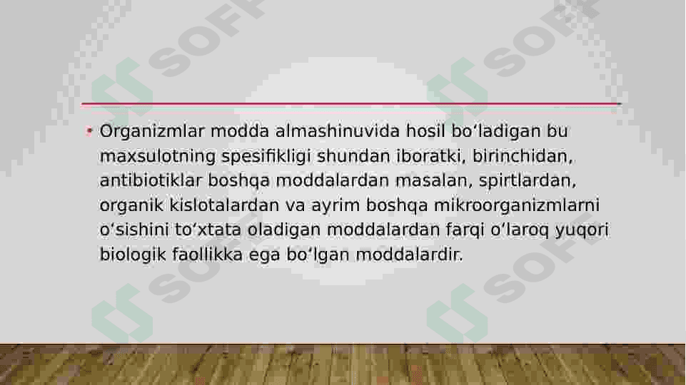 Oqsillar va antibiotiklar ishlab chiqarish biotexnologiyasi 4