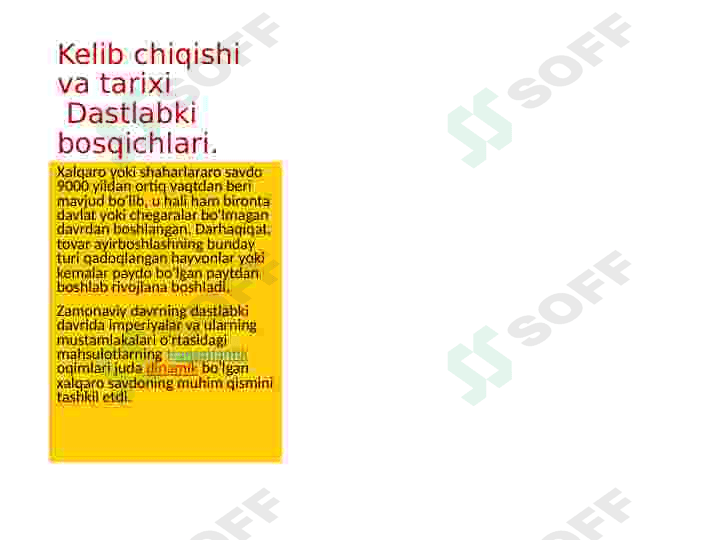 Global Iqtisodiyotda Xalqaro savdo 4
