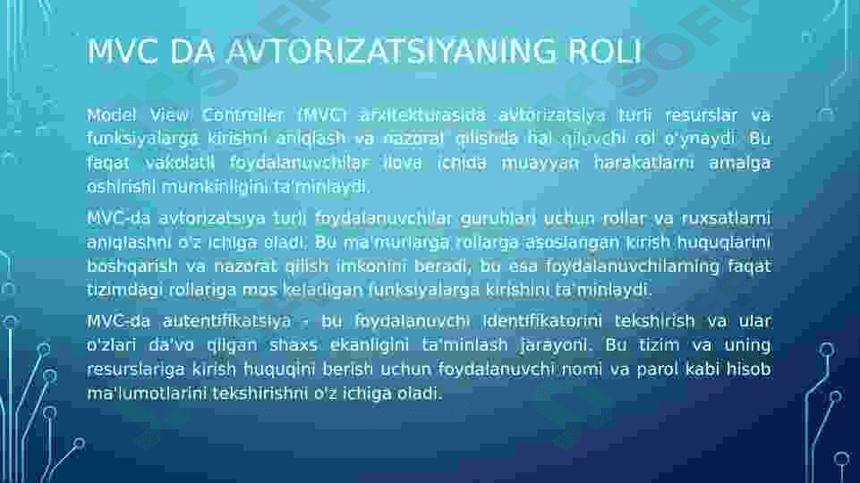 MVC da avtorizatsiya va autentifikatsiya 4