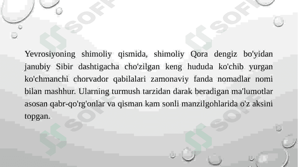 O’RTA OSIYONING DASHT VA TOG’OLDI HUDUDLARIDAGI CHORVADORLAR MADANIYATI 4