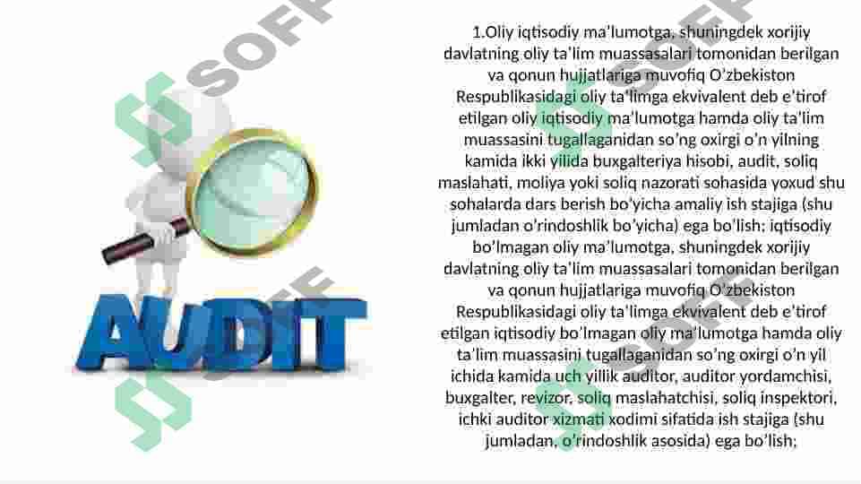 Ichki audit tizimini tashkil etish 4