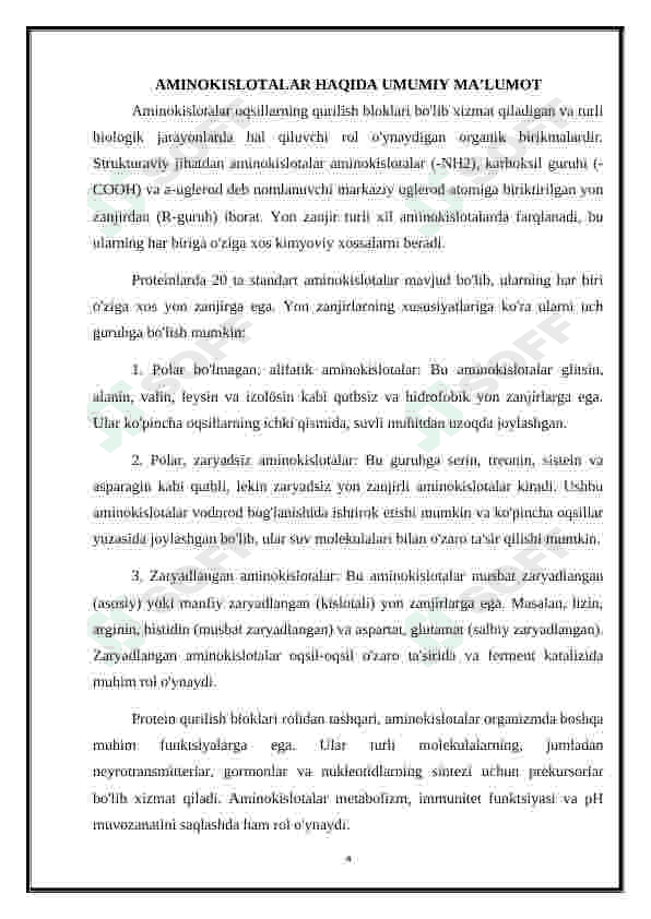 α - Aminokislotalar - kofermentlar, gormonlar va vitaminlarning tarkibiy qismi sifatida 4