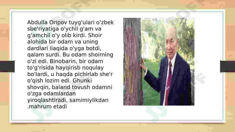 Abdulla Oripovning istiqlol davri ijodi 4